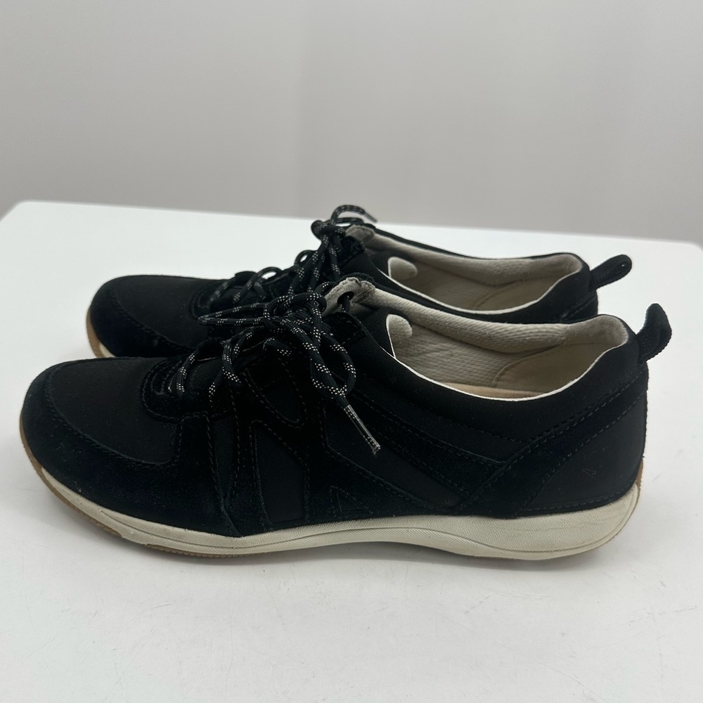 Dansko Women’s Hatty Black Suede Walking Shoes Sneakers Black Womens 40